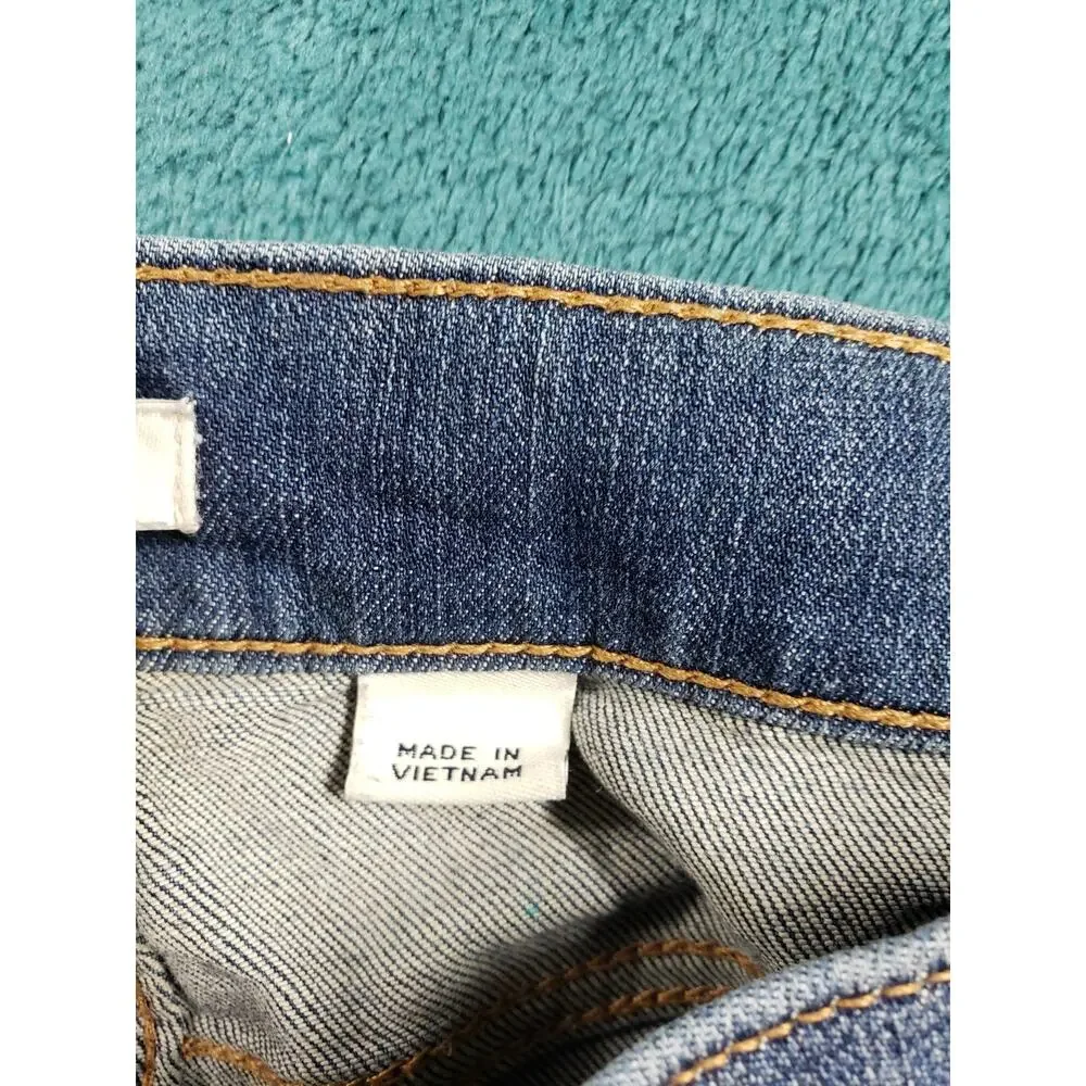 J.Crew Jeans Size 27x28 Mens Blue Pants Stretch Denim Mid Rise Straight Ankle